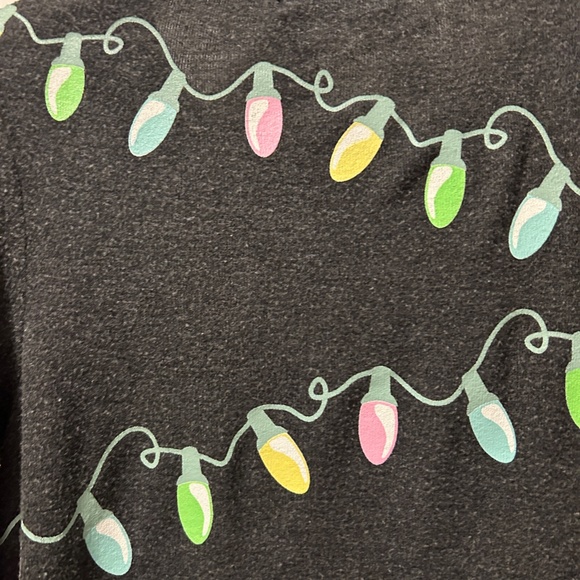 Wildfox Christmas Light Glow in the Dark Sweatshirt Size XS - Picture 5 of 12